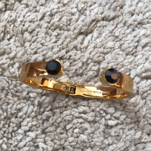 Kate Spade - Black and Gold Bangle Cuff Bracelet - Picture 4 of 5